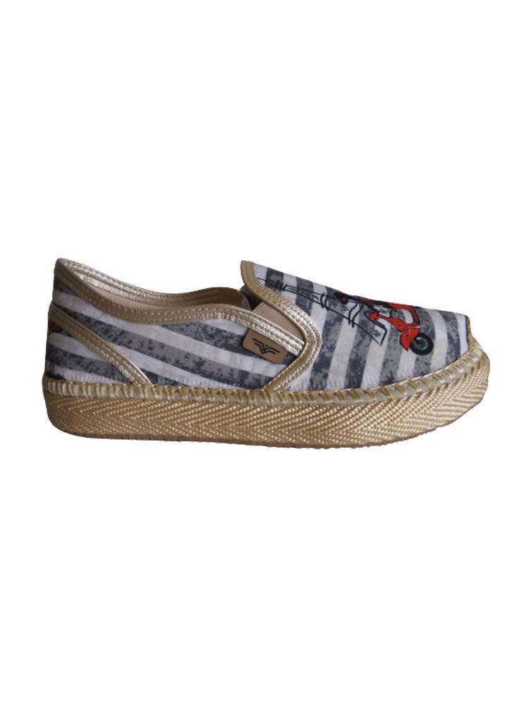 Alpargata Slip On Calzado Guerreros Pt 003 Perro Beige