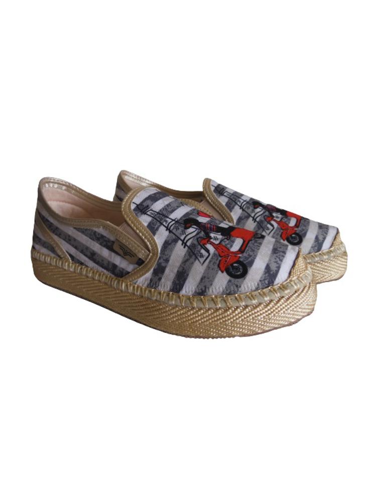 Alpargata Slip On Calzado Guerreros Pt 003 Perro Beige