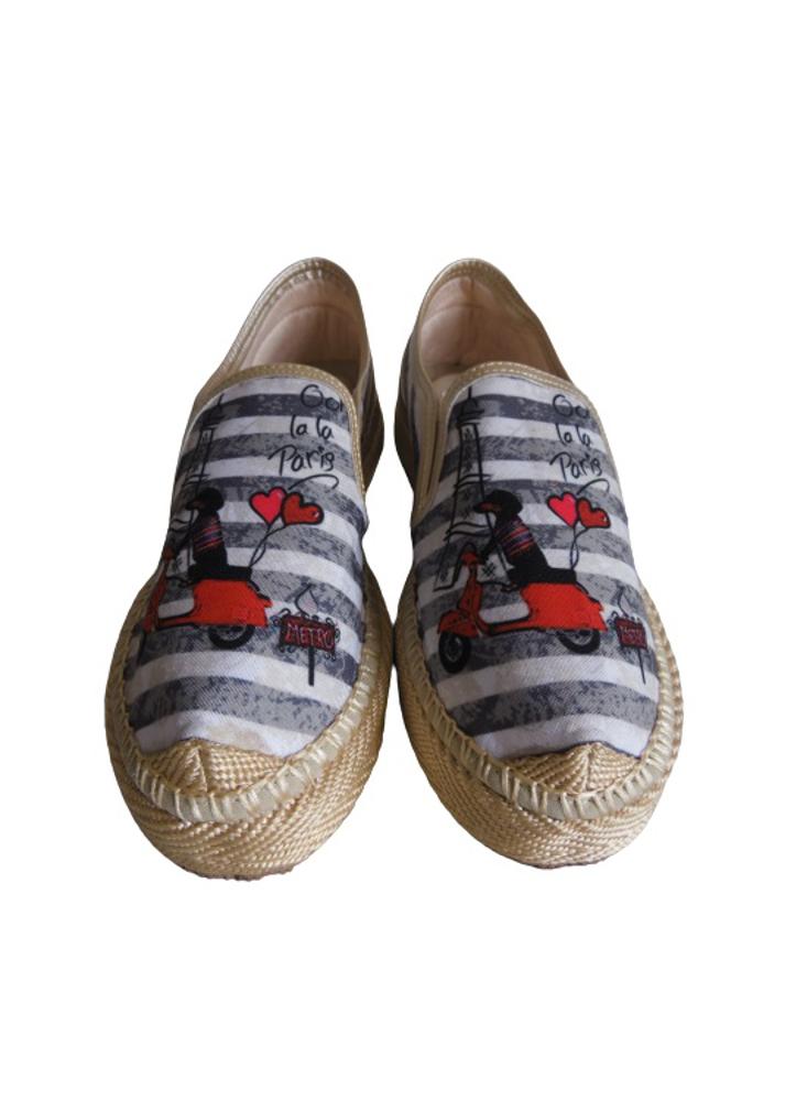 Alpargata Slip On Calzado Guerreros Pt 003 Perro Beige