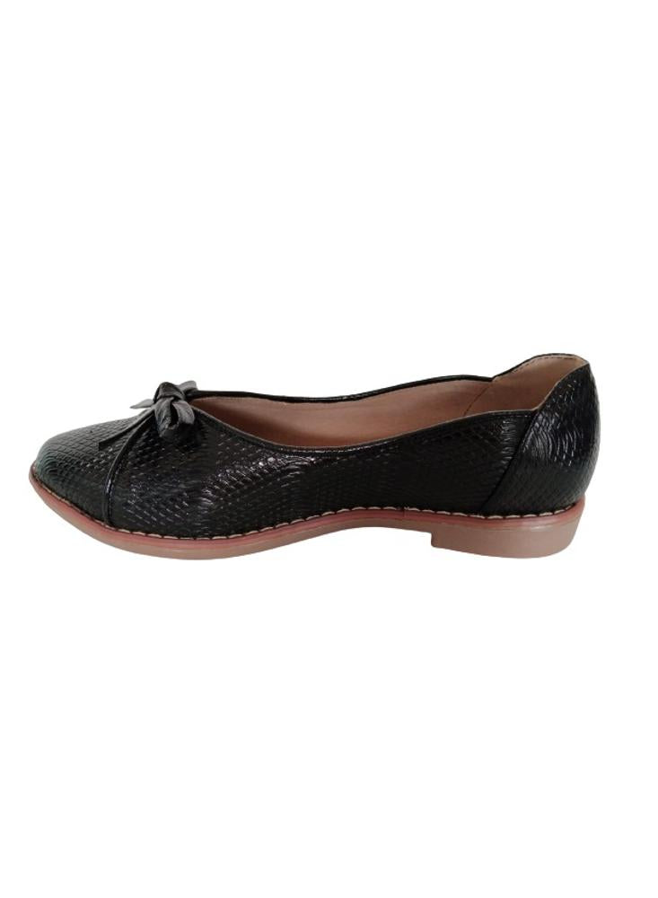 Baleta En Cuero Calzado Guerreros Dp 034 Negro