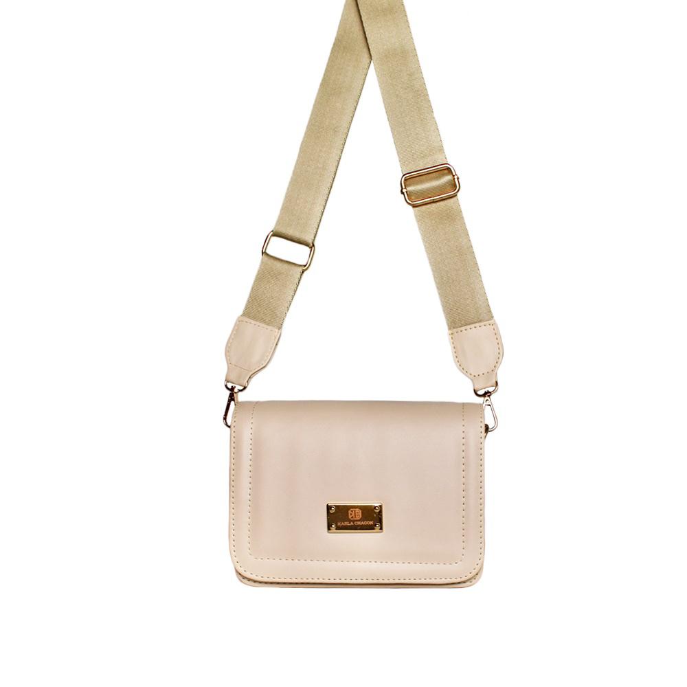 Bolso Dama Doble Funcion Mujer Manos Libres Niza Beige