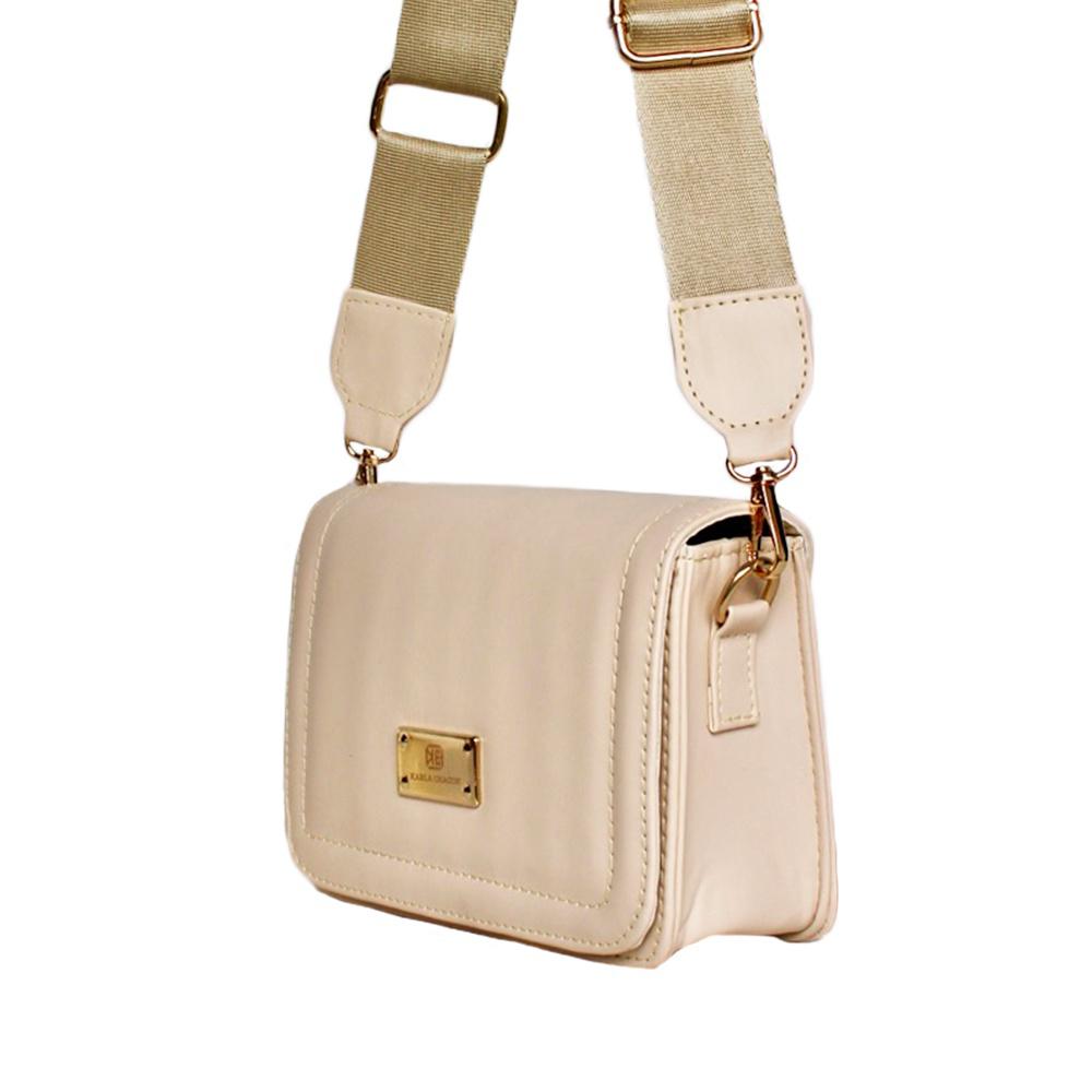Bolso Dama Doble Funcion Mujer Manos Libres Niza Beige