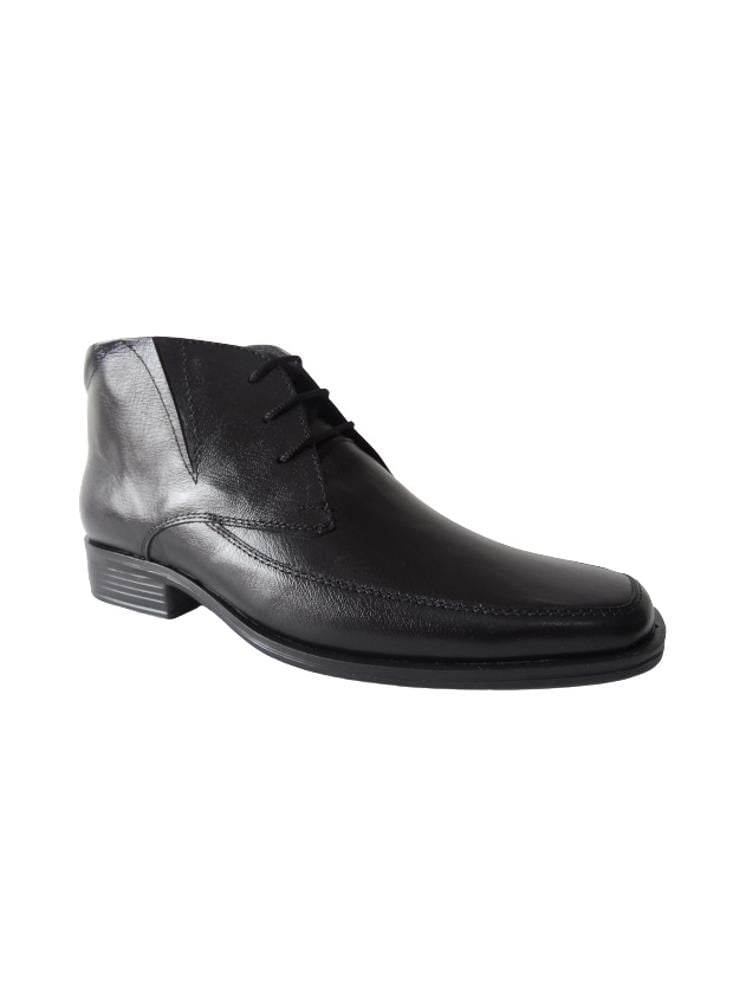 Bota Formal Para Hombre Cuero Calzado Guerreros Gp 1607 Negro
