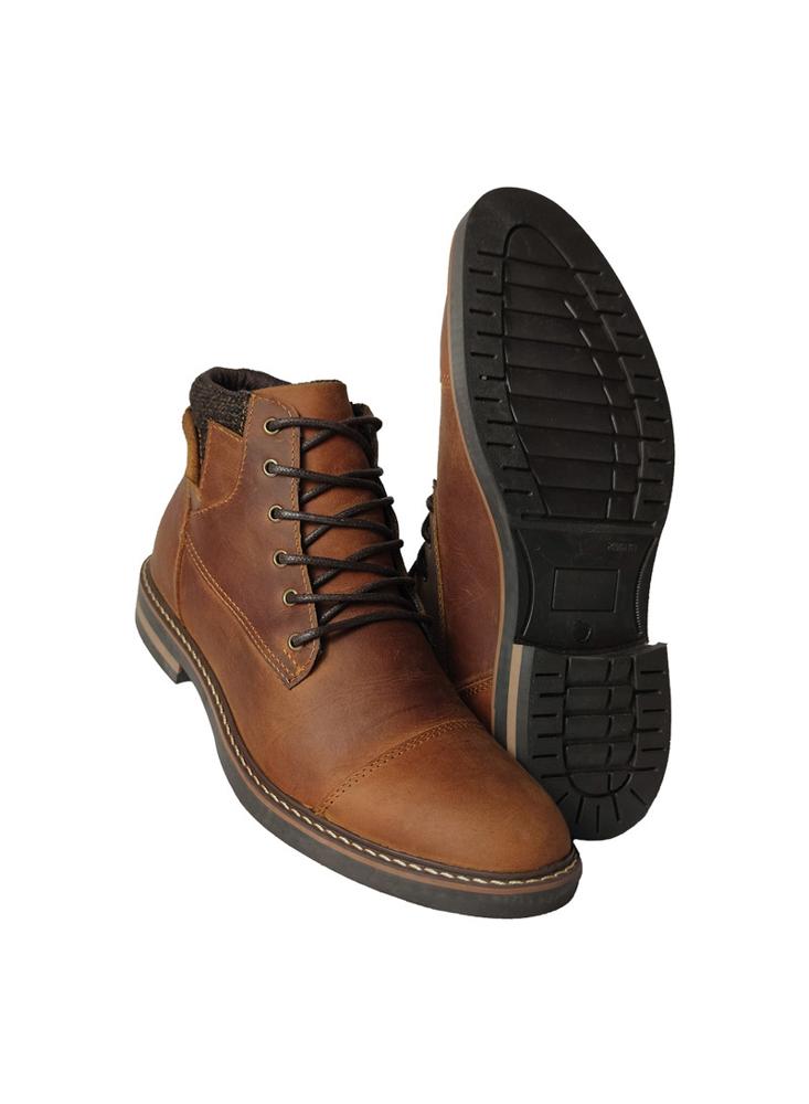 Botines Monserrate Ref. Galeras 100% Cuero Para Hombre