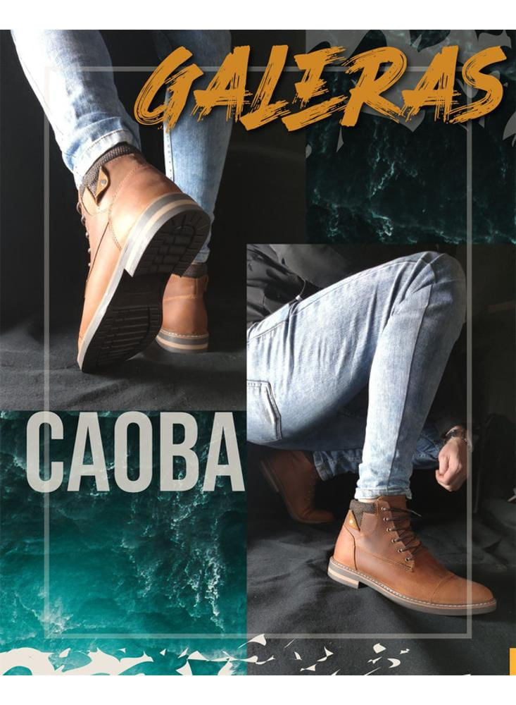 Botines Monserrate Ref. Galeras 100% Cuero Para Hombre