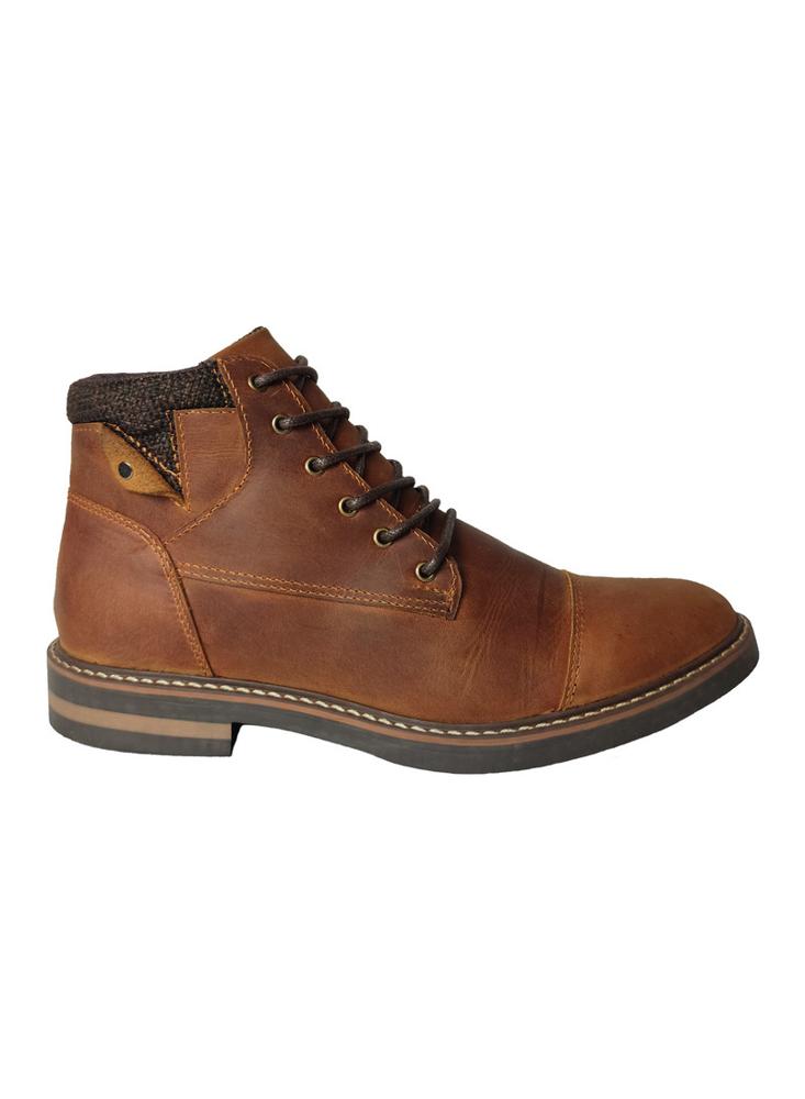Botines Monserrate Ref. Galeras 100% Cuero Para Hombre
