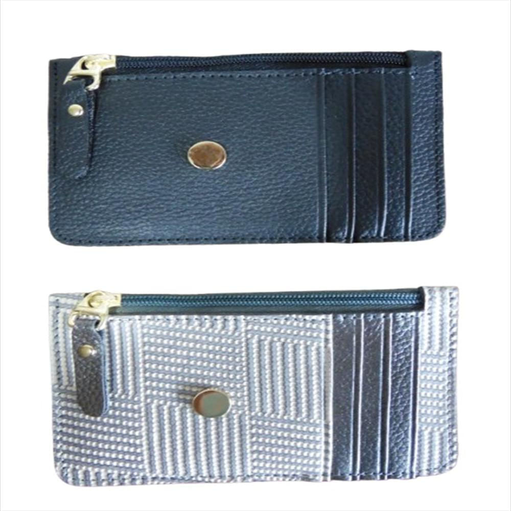Combo De Monedero Con Portapapeles Para Mujer Calzado Guerreros, Mf 006 Negro X Gris