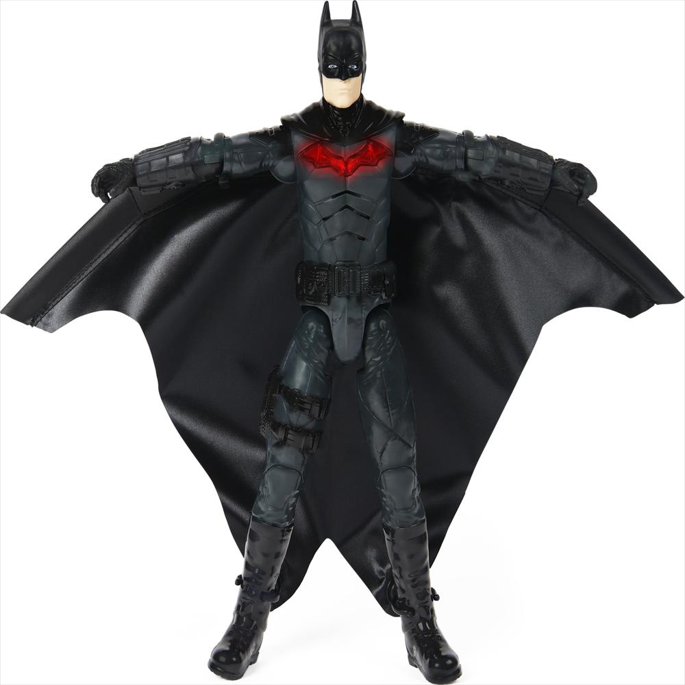 Figura De Acción Batman 12'' Traje Alado Dc Comics Con Luces Y