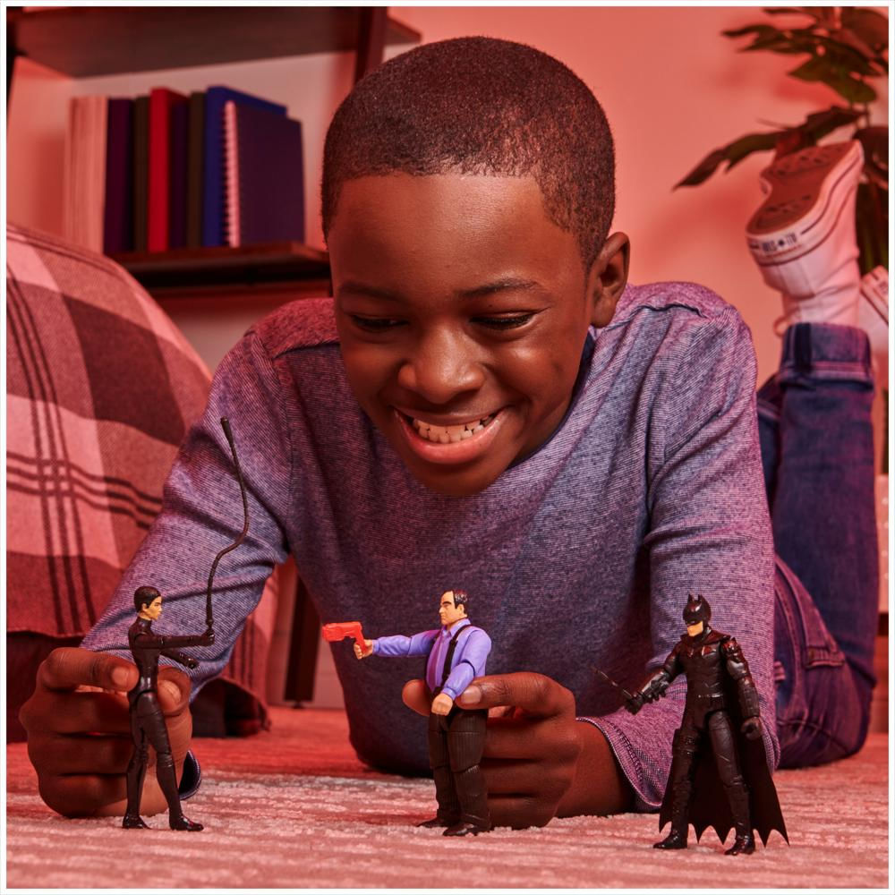Figura De Acción Batman Traje Alado 4'' Dc Comics Con 3