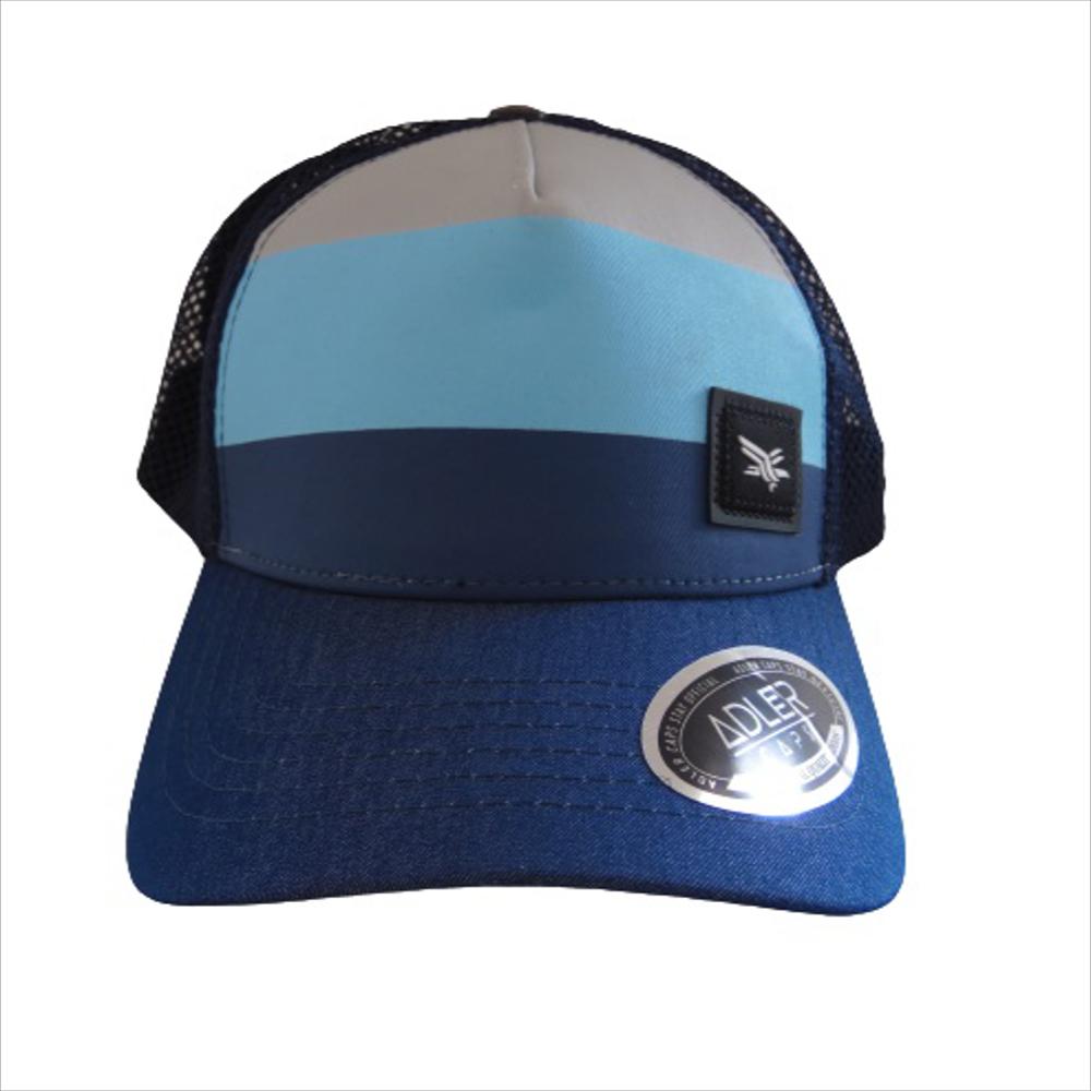 Gorra Urbana Para Hombre Tipo Malla Calzado Guerreros Gr 014 Azul X Gris