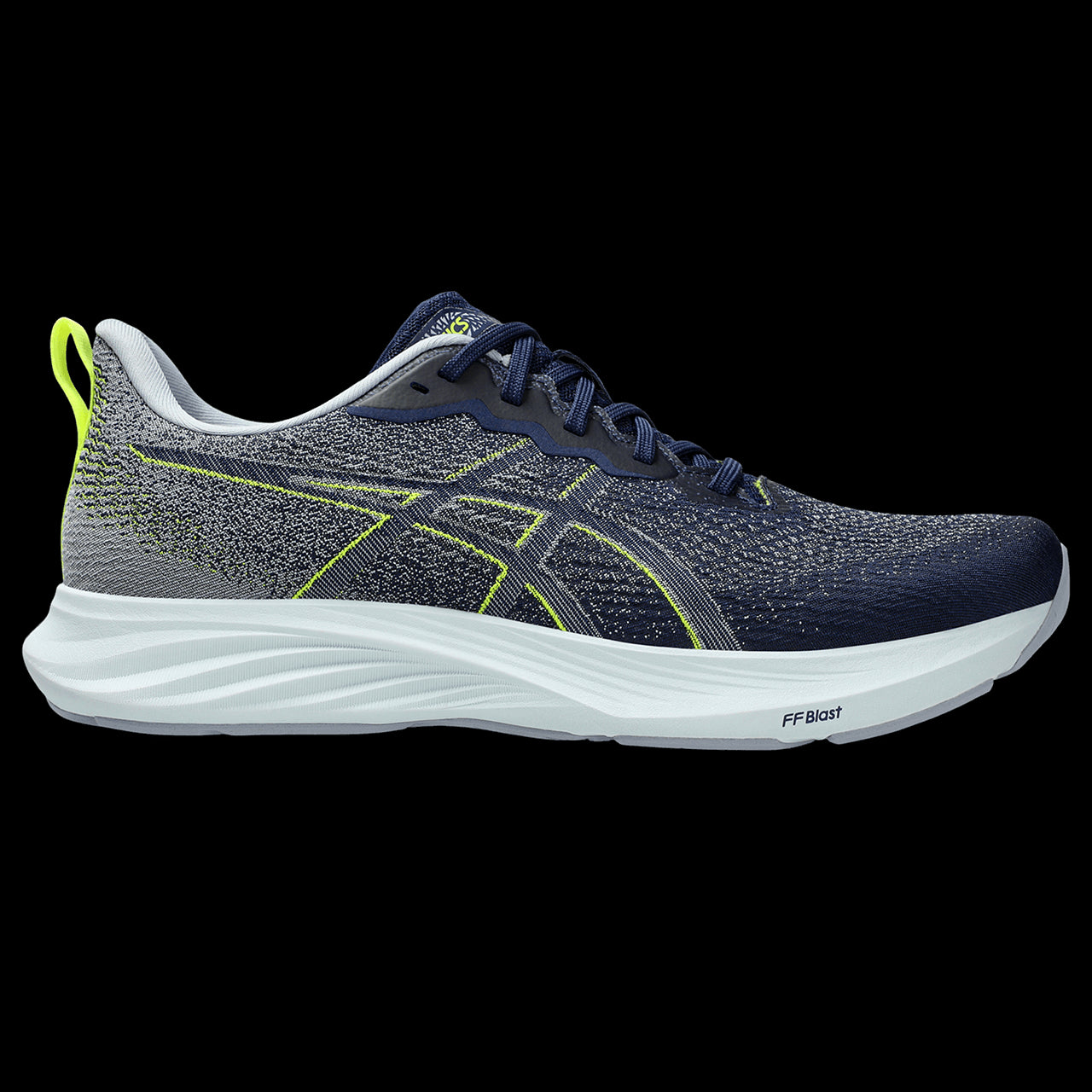 Asics Dynablast 4 Tenis negro de hombre para correr
