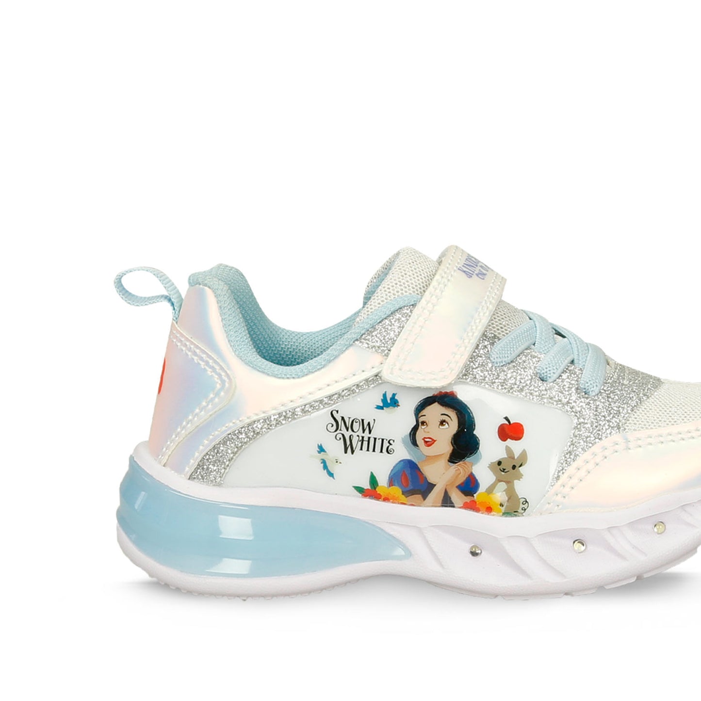 Tenis Casuales Blanco-Plateado Licenses Disney Linda L Niña