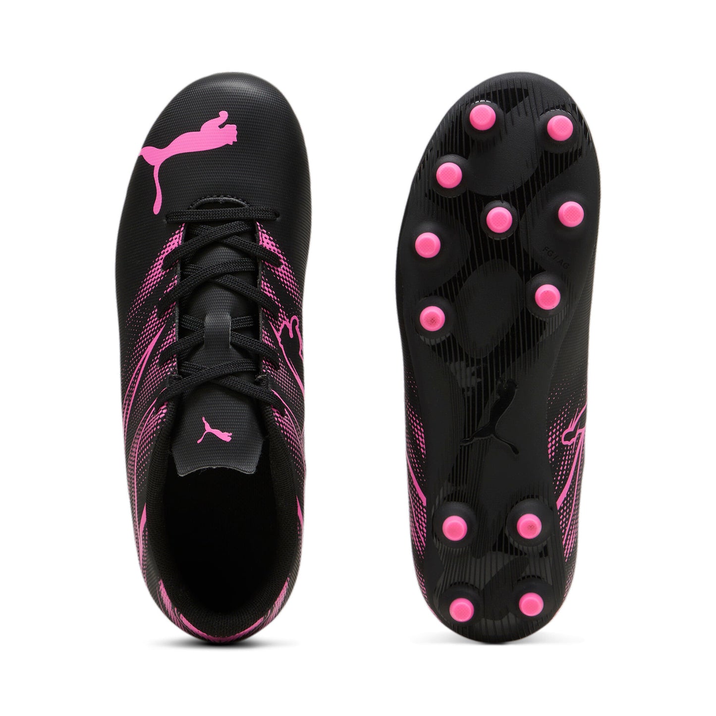 Puma Attacanto Fg/Ag Jr Guayos negro de niño para futbol