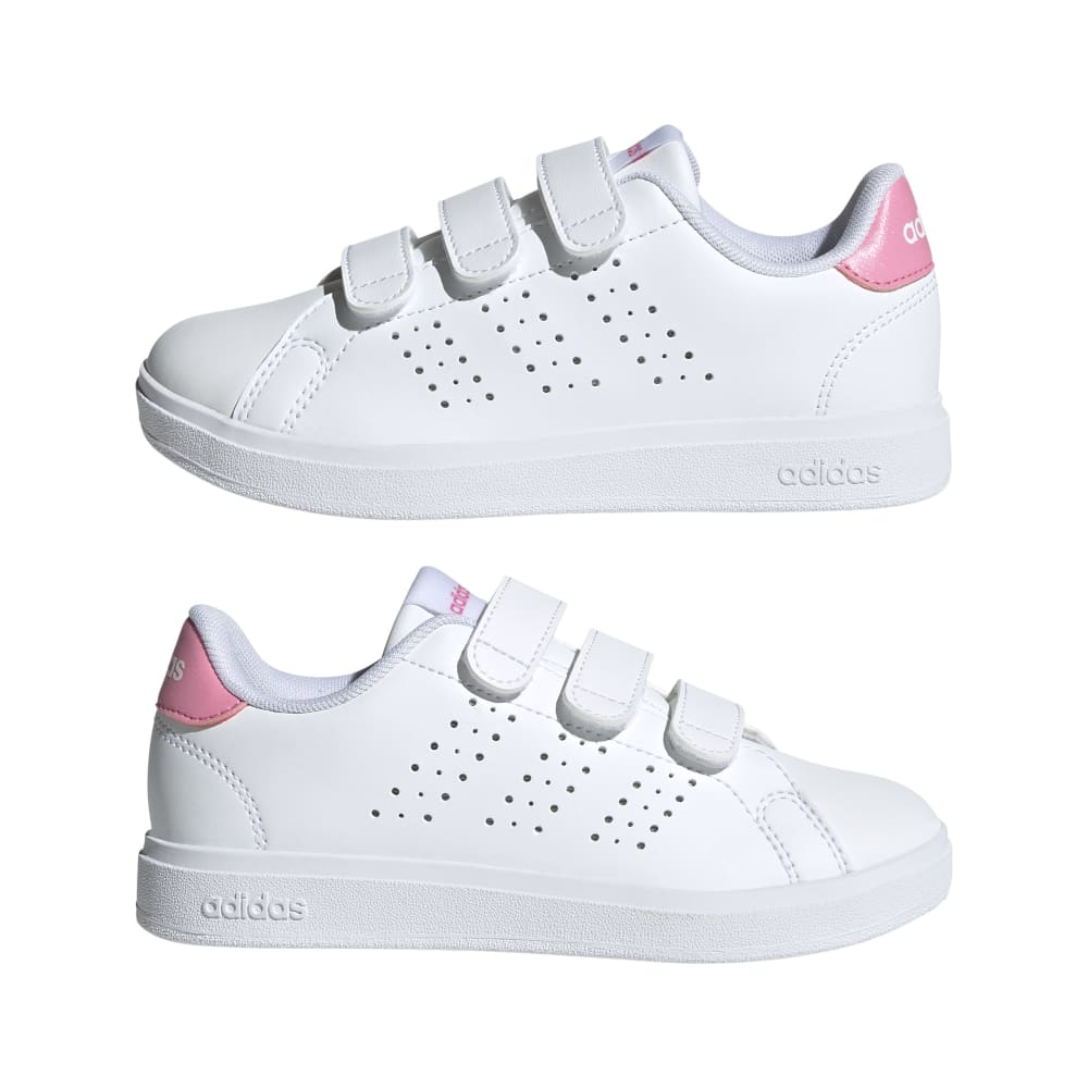 Adidas Advantage Base 2.0 Tenis Blanco De Niño Para Moda