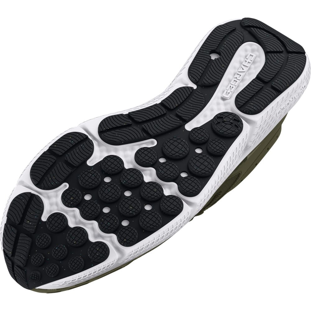 UA Charged Assert 10 Camo Tenis verde de hombre para correr