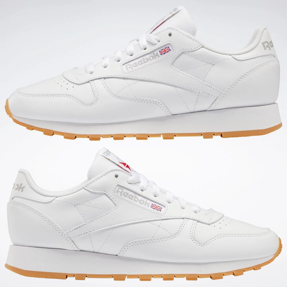 Reebok Classic Leather Tenis Blanco De Hombre Para Moda