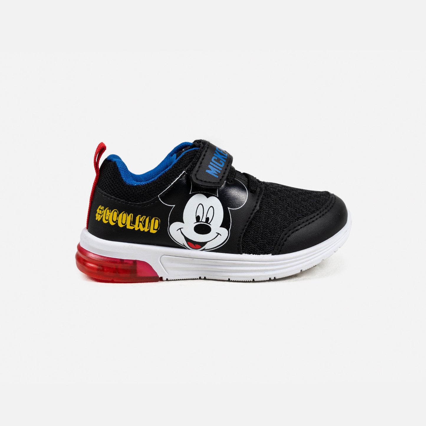 Tenis con luces para niño, negros de Mickey Mouse