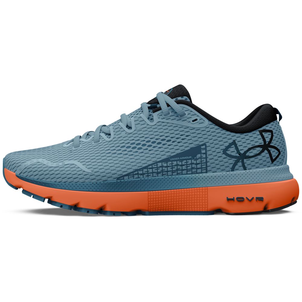 UA Hovr Infinite 5 Tenis gris de hombre para correr