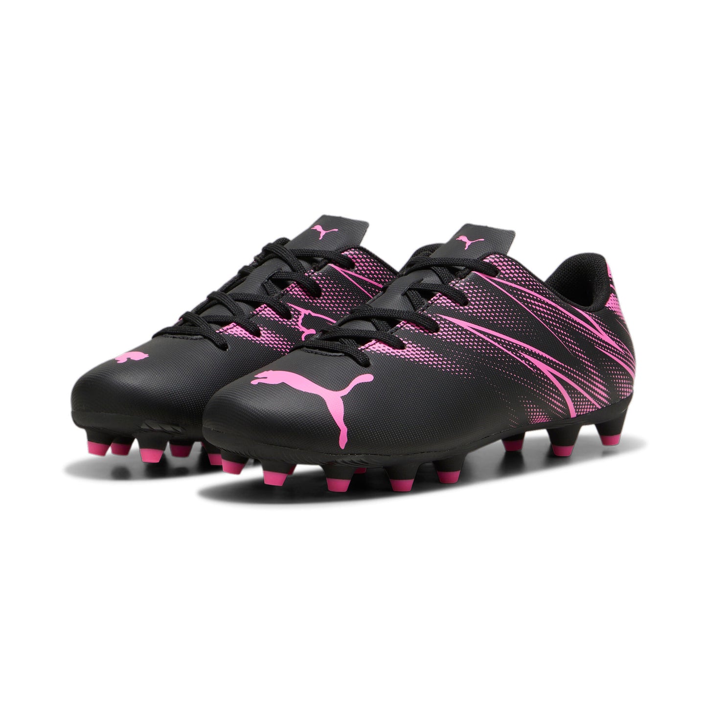 Puma Attacanto Fg/Ag Jr Guayos negro de niño para futbol