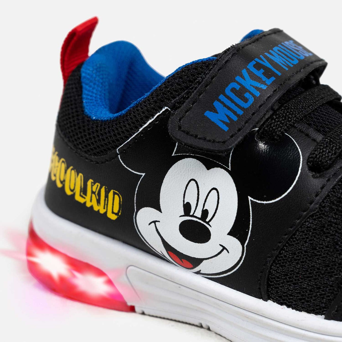 Tenis con luces para niño, negros de Mickey Mouse