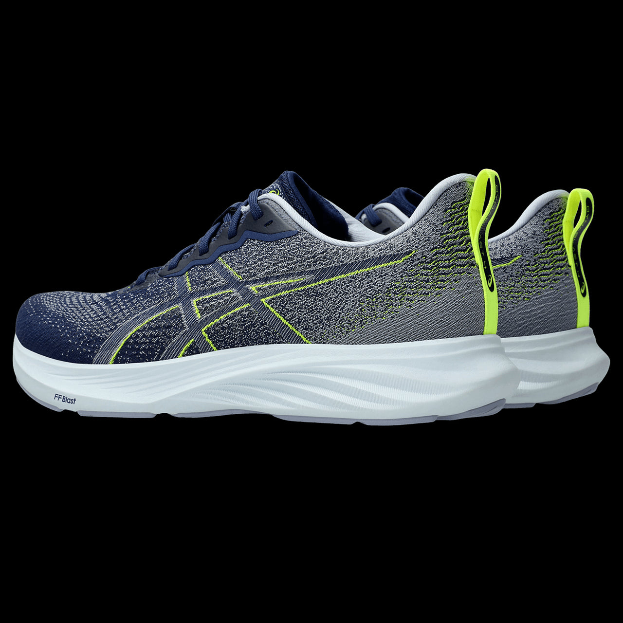 Asics Dynablast 4 Tenis negro de hombre para correr