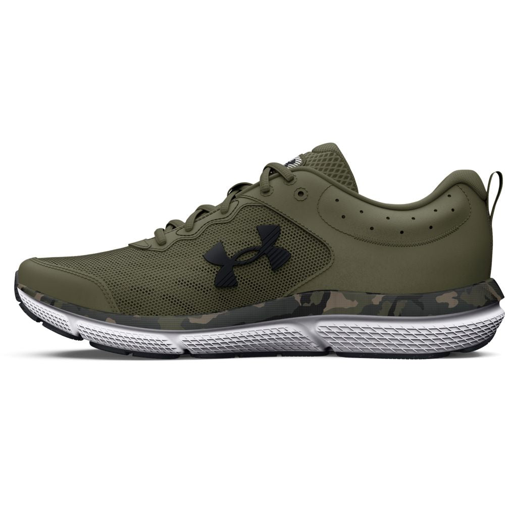 UA Charged Assert 10 Camo Tenis verde de hombre para correr