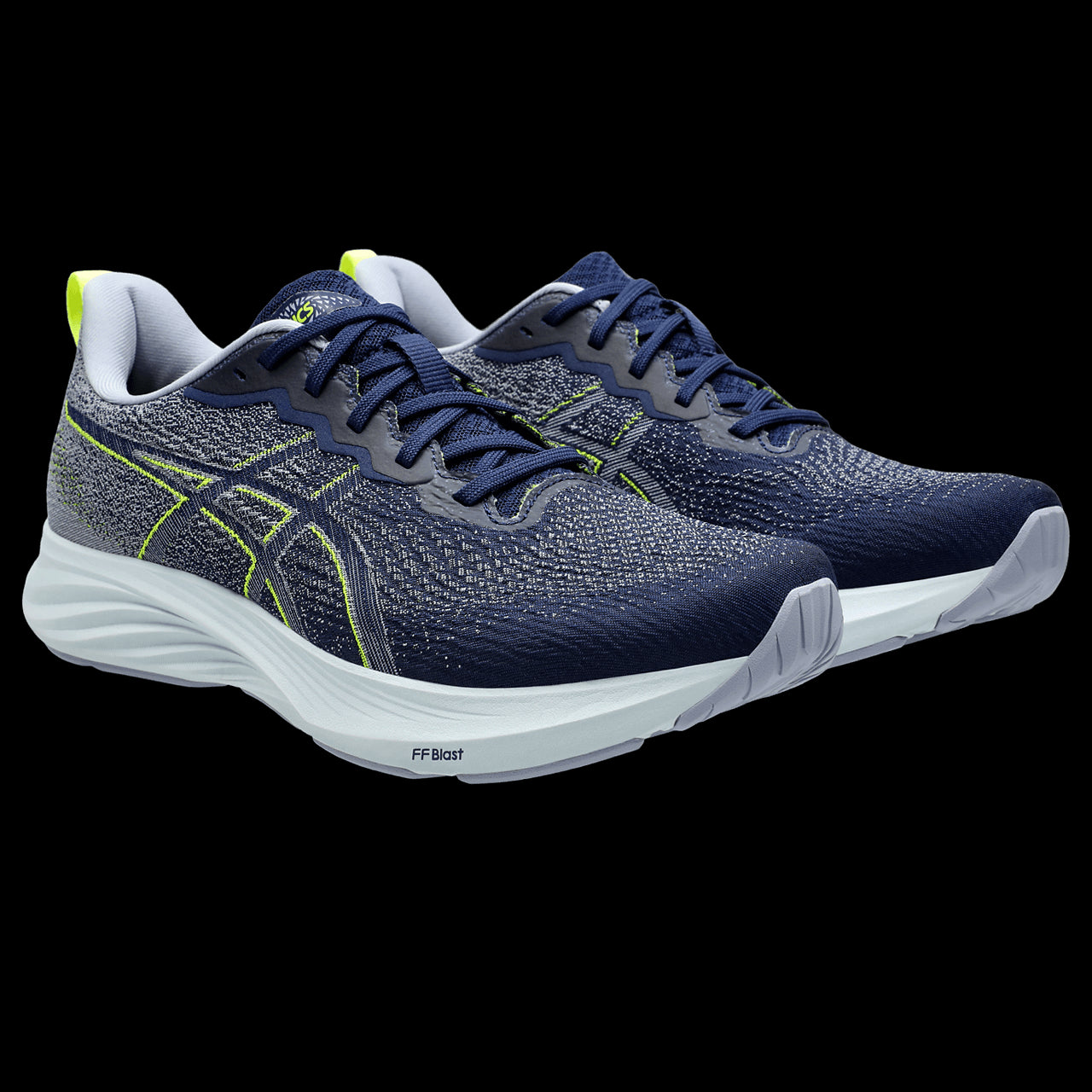 Asics Dynablast 4 Tenis negro de hombre para correr