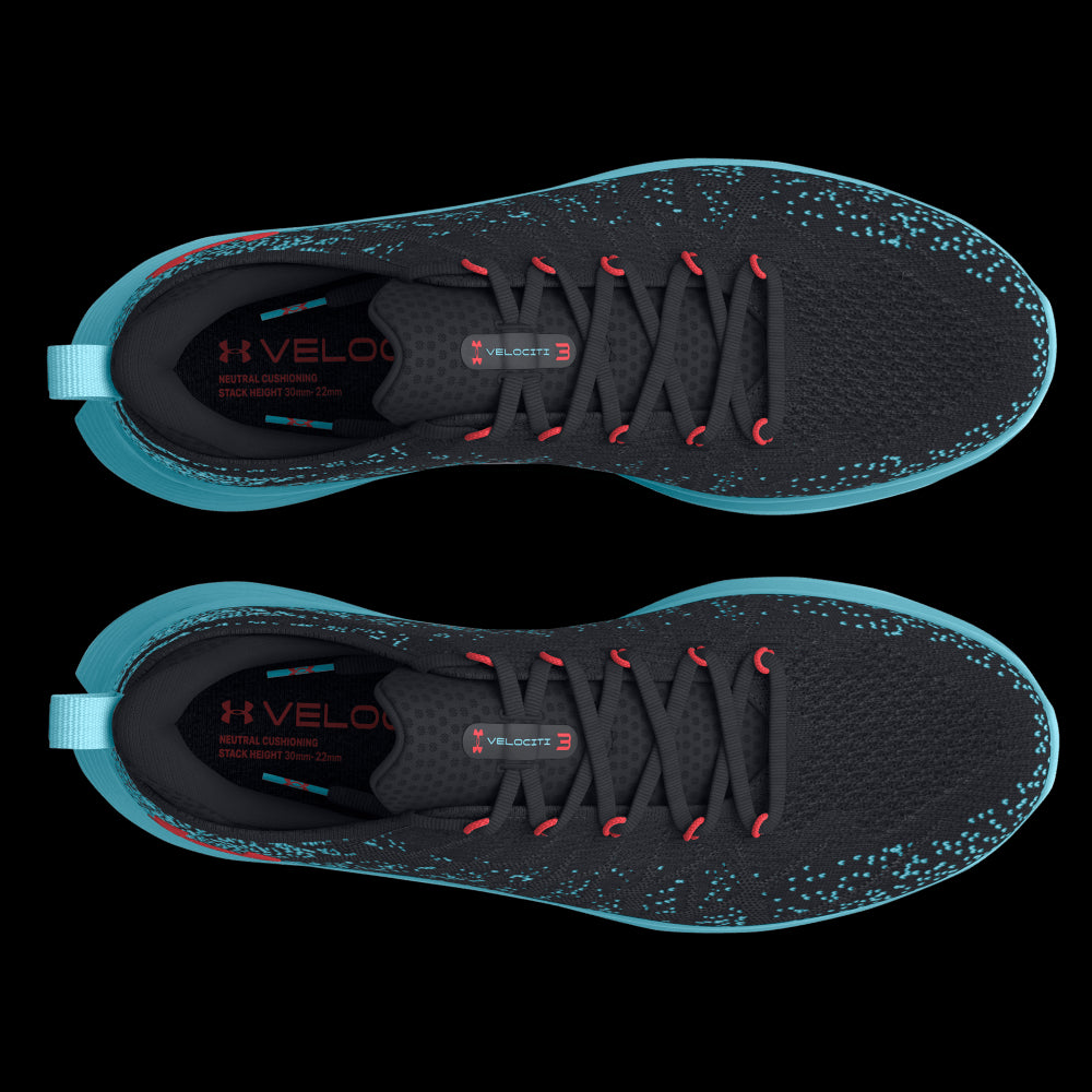 UA Velociti 3 Tenis negro de hombre para correr