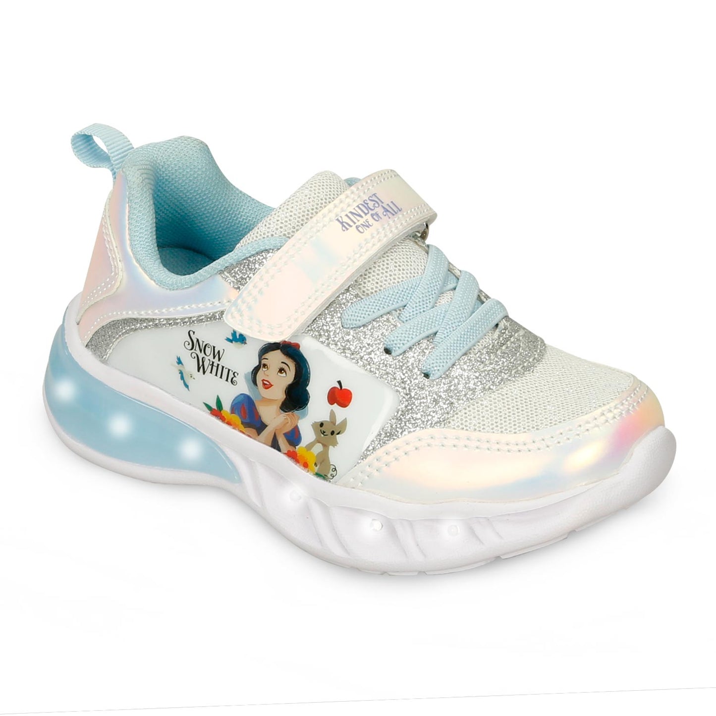Tenis Casuales Blanco-Plateado Licenses Disney Linda L Niña