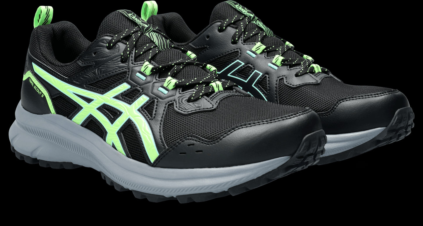 Asics Trail Scout 3 Tenis Negro De Hombre Para Outdoor