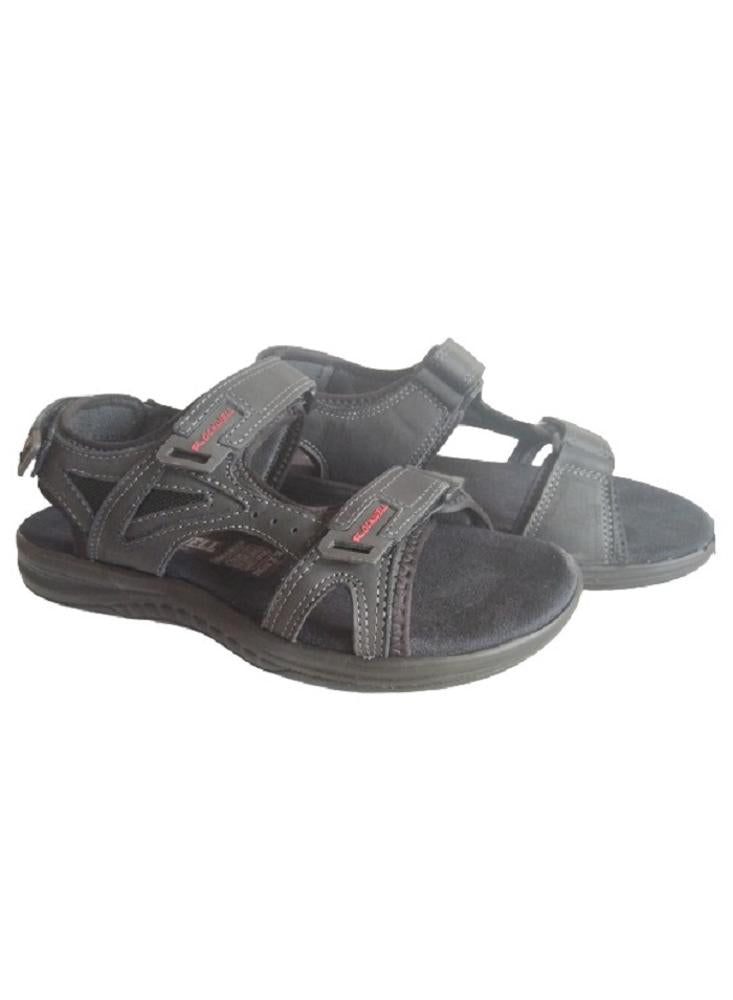 Sandalia Para Hombre En Cuero Calzado Guerreros Rq 388 Negro