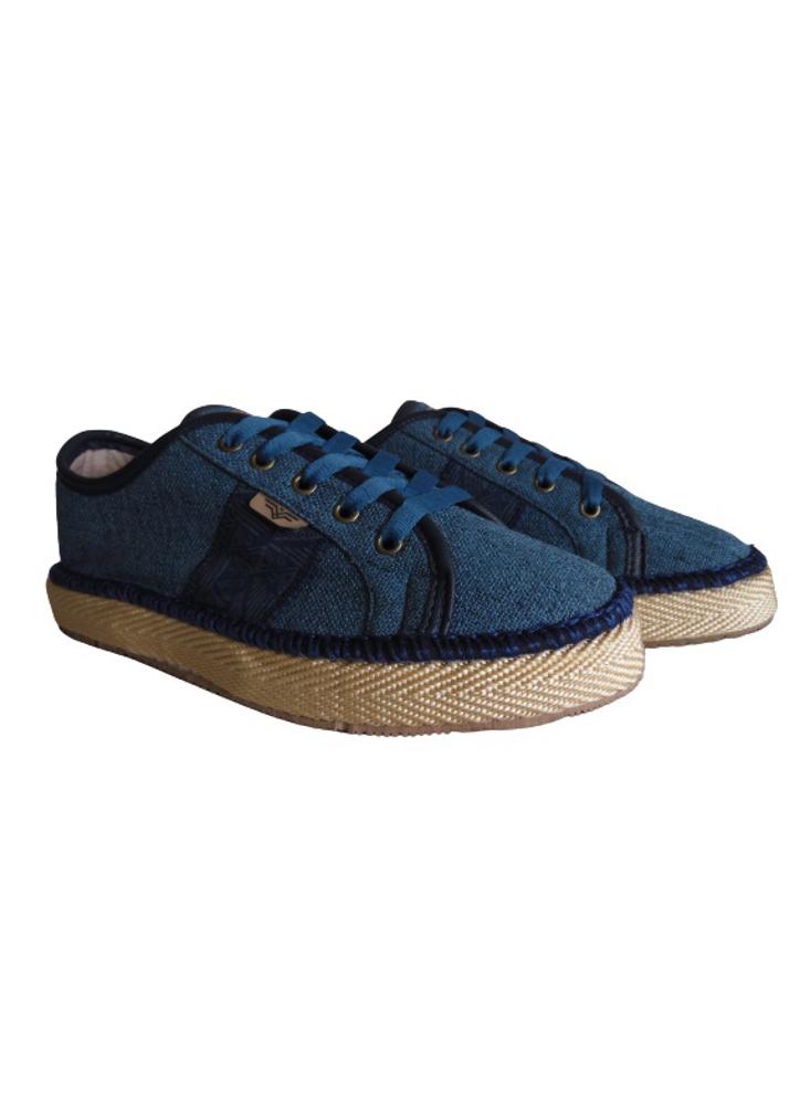 Tenis Deportivos Para Mujer Calzado Guerreros Pt 002 Azul Índigo