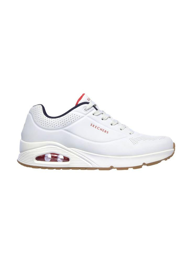 Tenis Skechers Uno Stand On Air Hombre Blanco/Rojo
