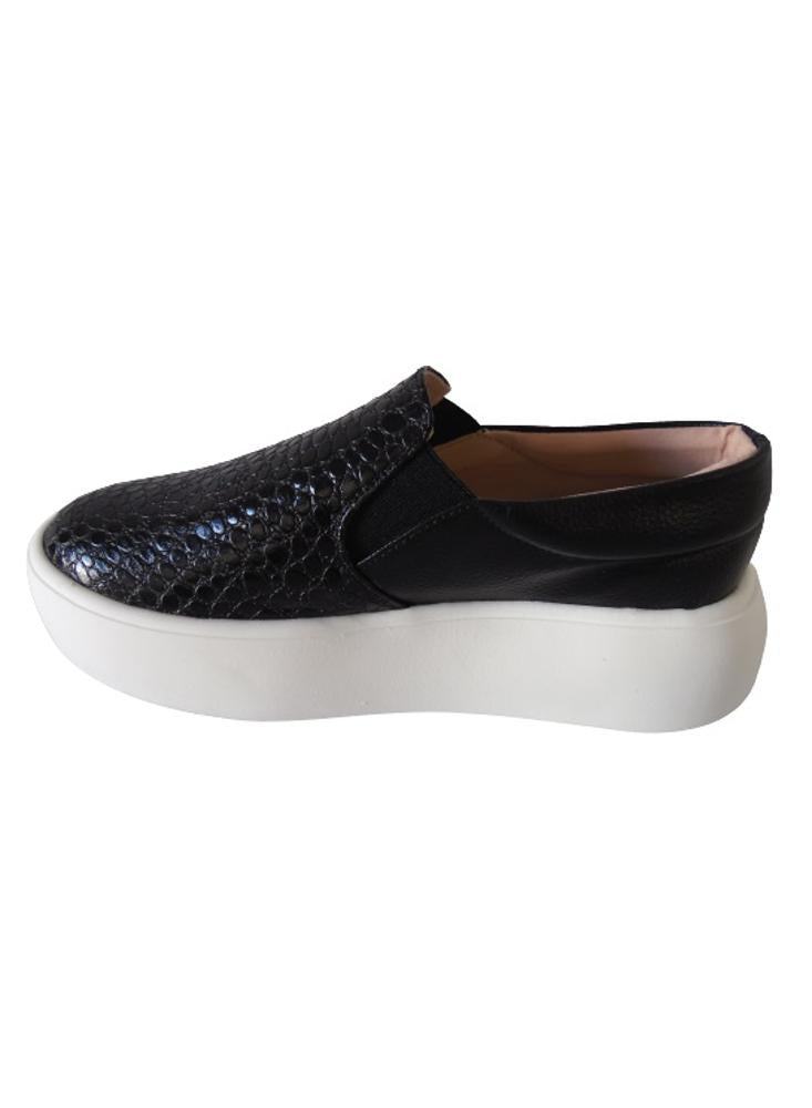 Tenis Slip On Para Mujer Calzado Guerreros Lf 002 Negro