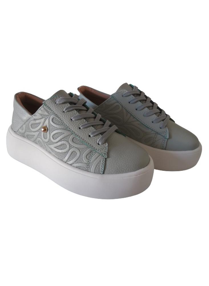 Tenis Tipo Sneakers Con Plataforma Para Mujer Calzado Guerreros Lf 003 Verde Eucalipto