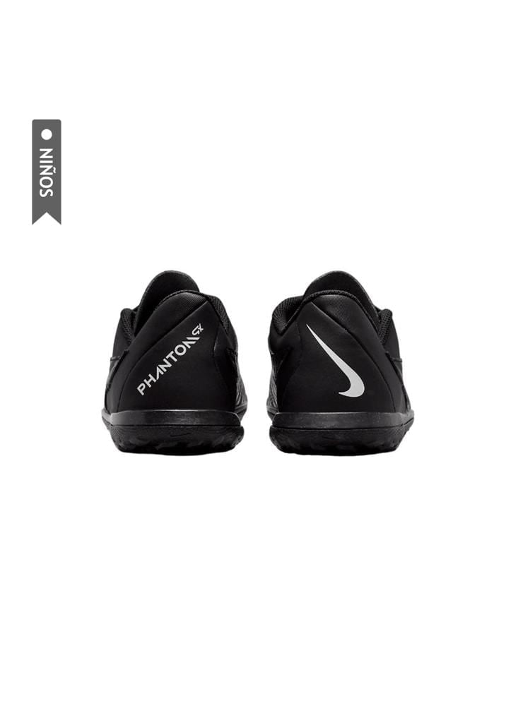 Zapatillas Nike Phantom Gx Club Turf Gs Niños Negro