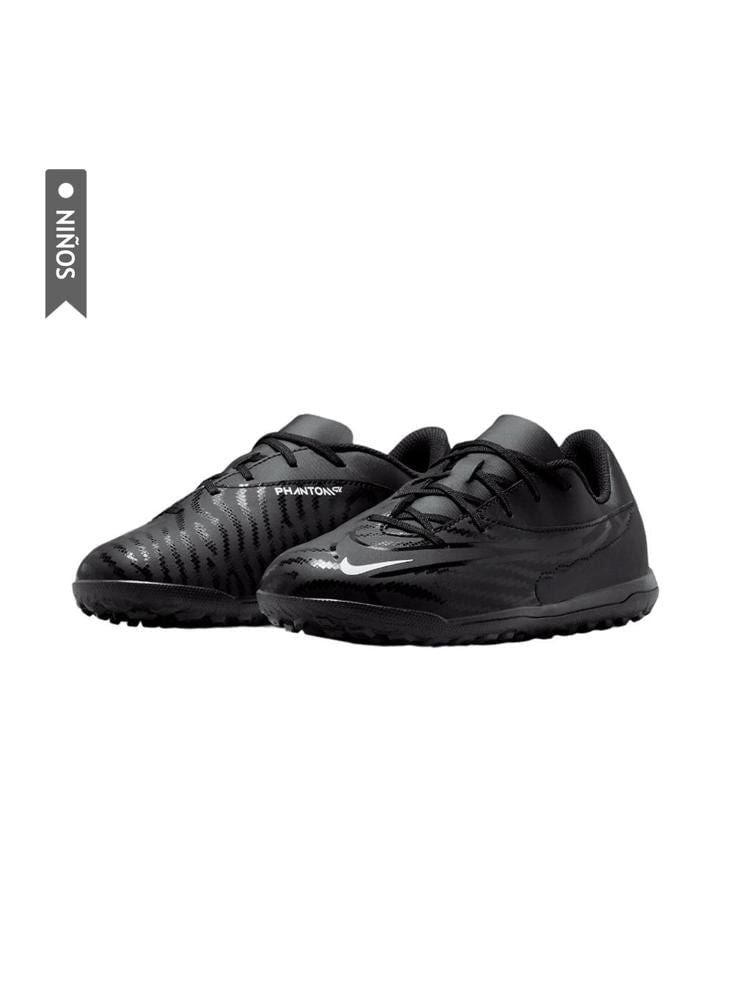 Zapatillas Nike Phantom Gx Club Turf Gs Niños Negro