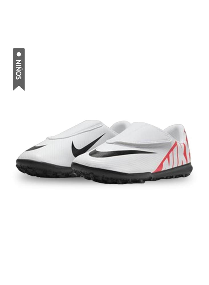 Zapatillas Nike Turf Jr Vapor 15 Club Niños Blanco/Rojo