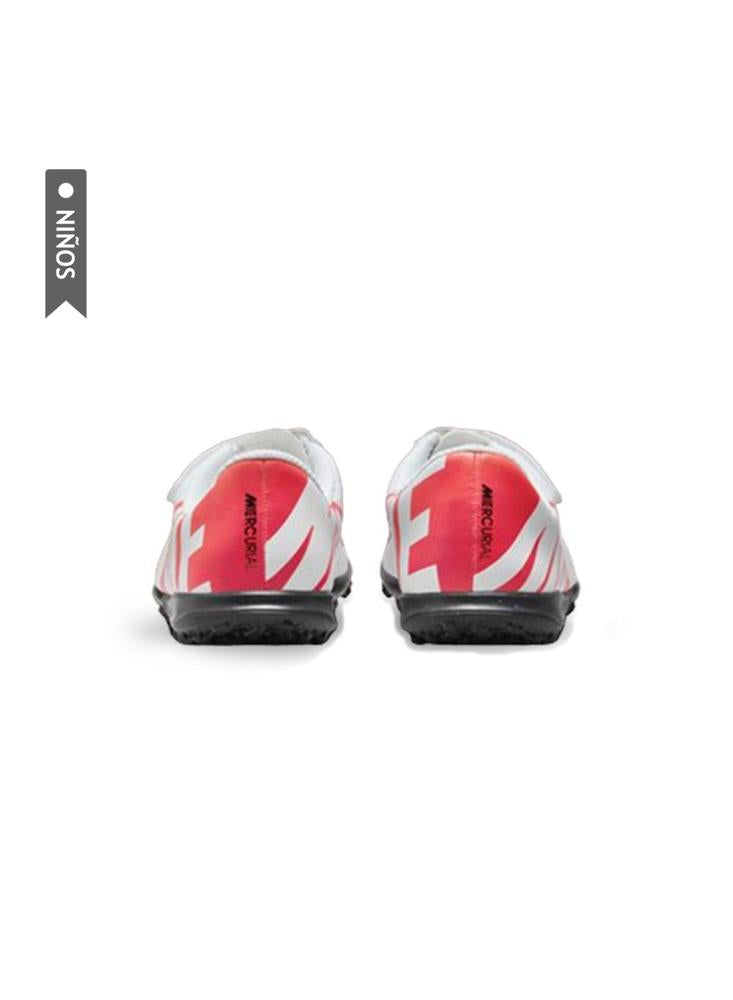 Zapatillas Nike Turf Jr Vapor 15 Club Niños Blanco/Rojo