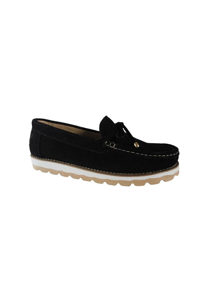 Zapato Mocasín Para Mujer Calzado Guerreros Gf 04 Negro