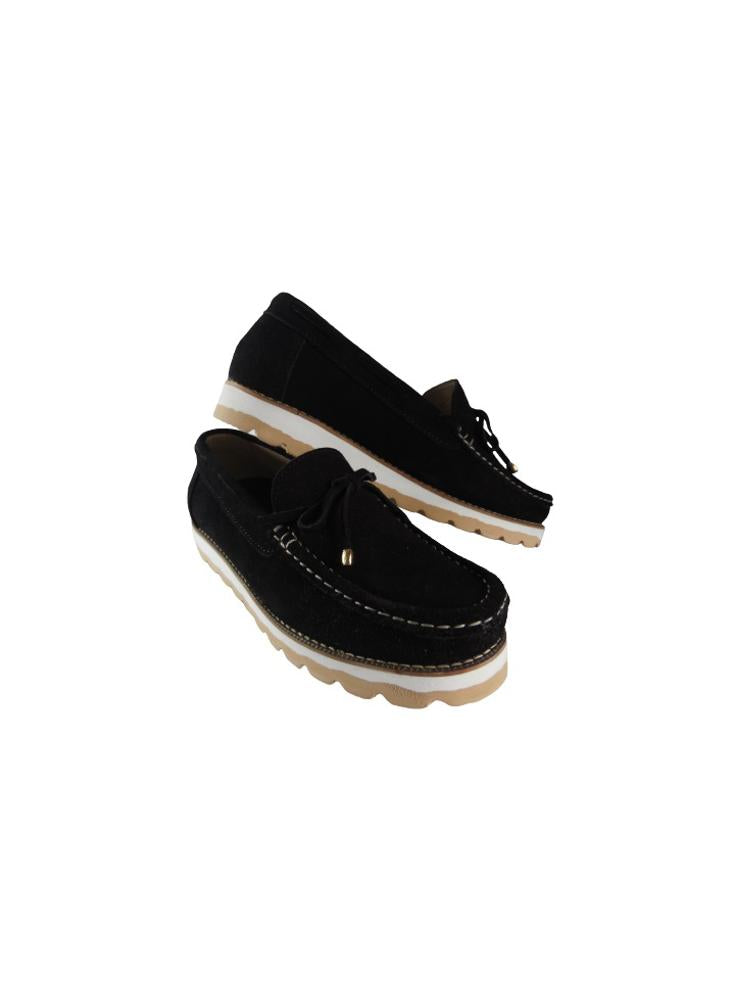 Zapato Mocasín Para Mujer Calzado Guerreros Gf 04 Negro