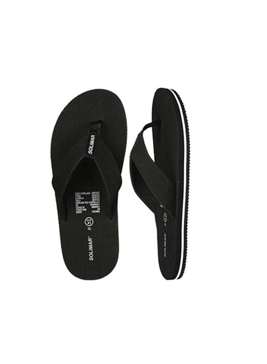Sandalia Plana para Hombre SOLIMAR UZ2552NEG