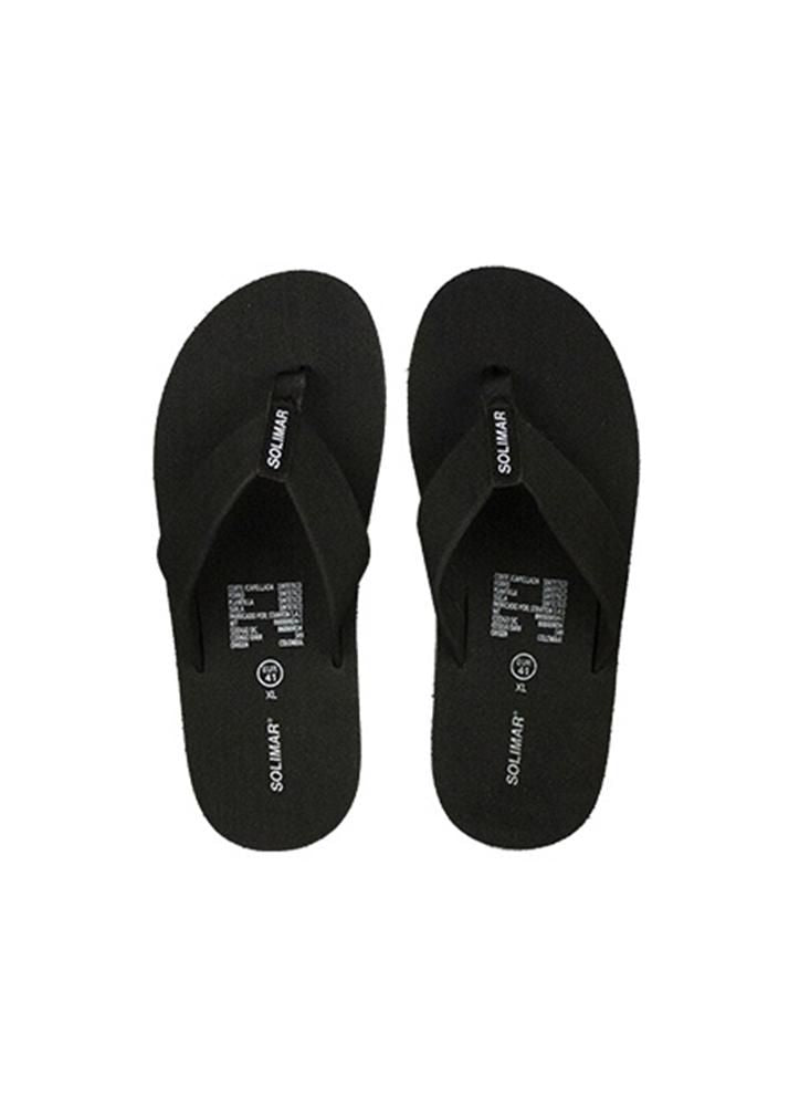 Sandalia Plana para Hombre SOLIMAR UZ2552NEG