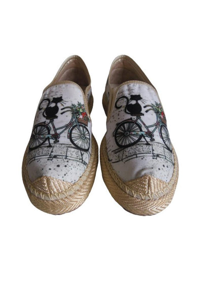 Alpargata Slip On Calzado Guerreros Pt 003 Gatos Beige