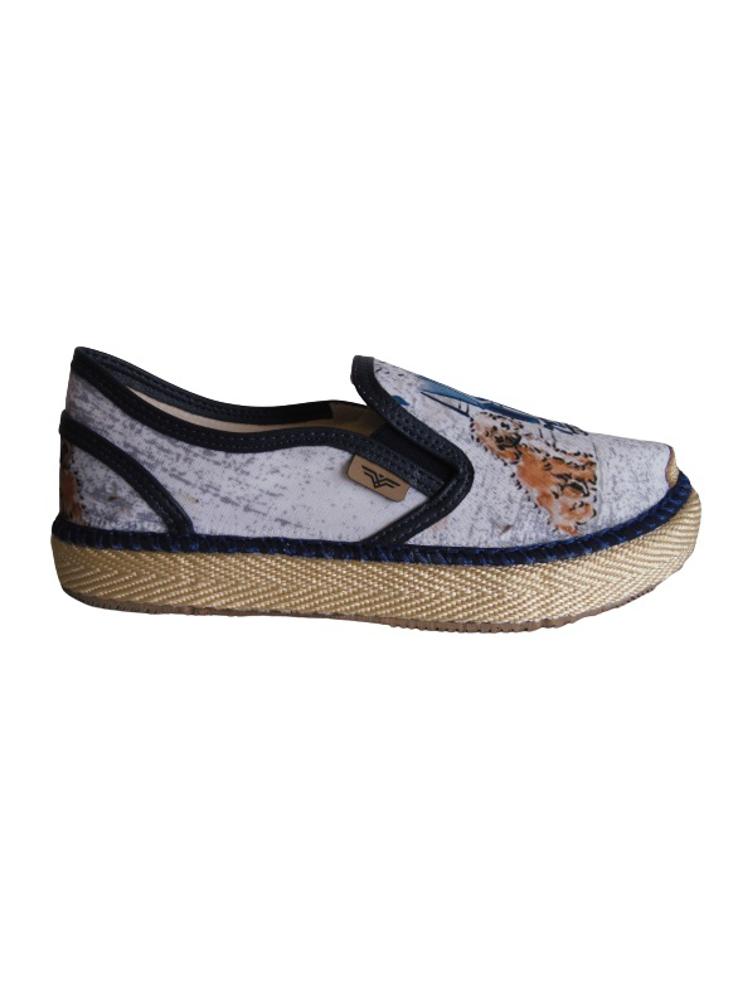 Alpargata Slip On Calzado Guerreros Pt 003 Grand Basset Blanco