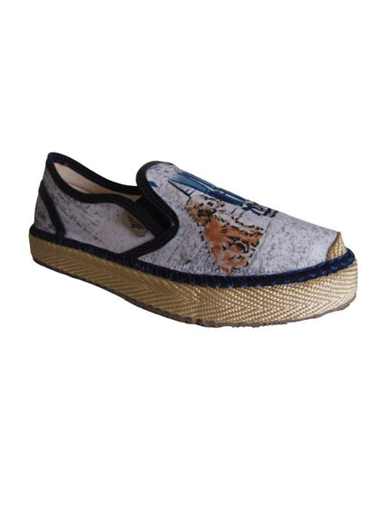 Alpargata Slip On Calzado Guerreros Pt 003 Grand Basset Blanco