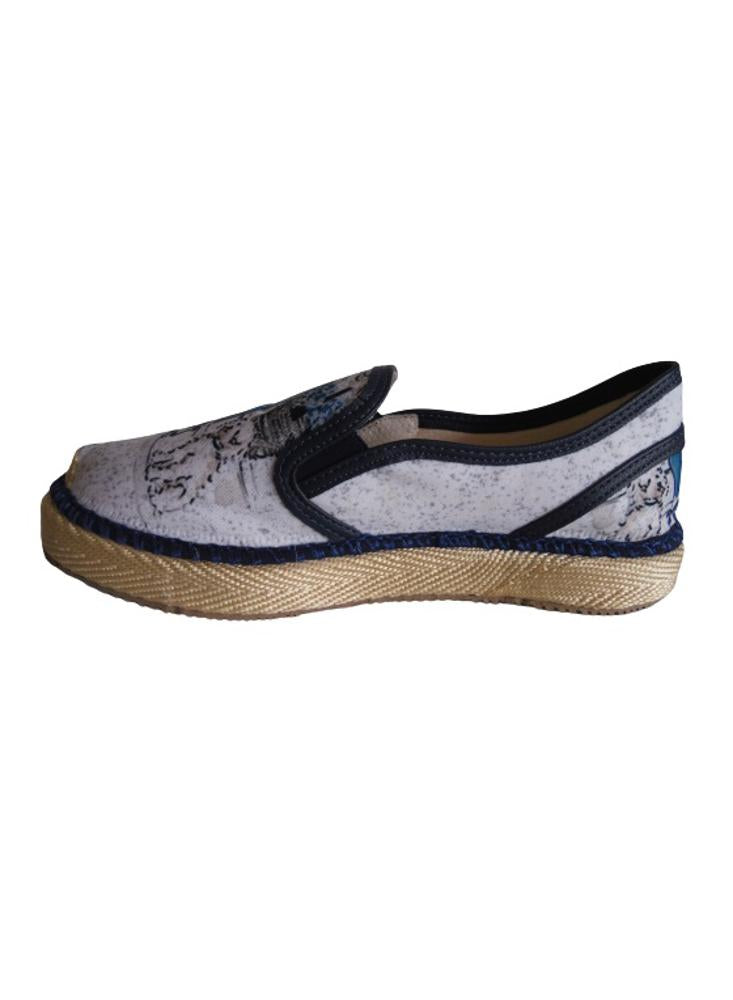 Alpargata Slip On Calzado Guerreros Pt 003 Grand Basset Blanco