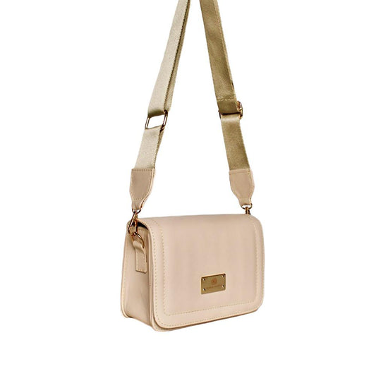 Bolso Dama Doble Funcion Mujer Manos Libres Niza Beige