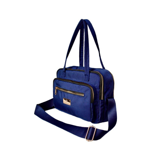 Bolso Dama Mujer Doble Funcion Manos Libres Sele Azul