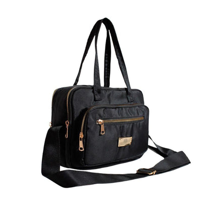Bolso Dama Mujer Doble Funcion Manos Libres Sele Negro